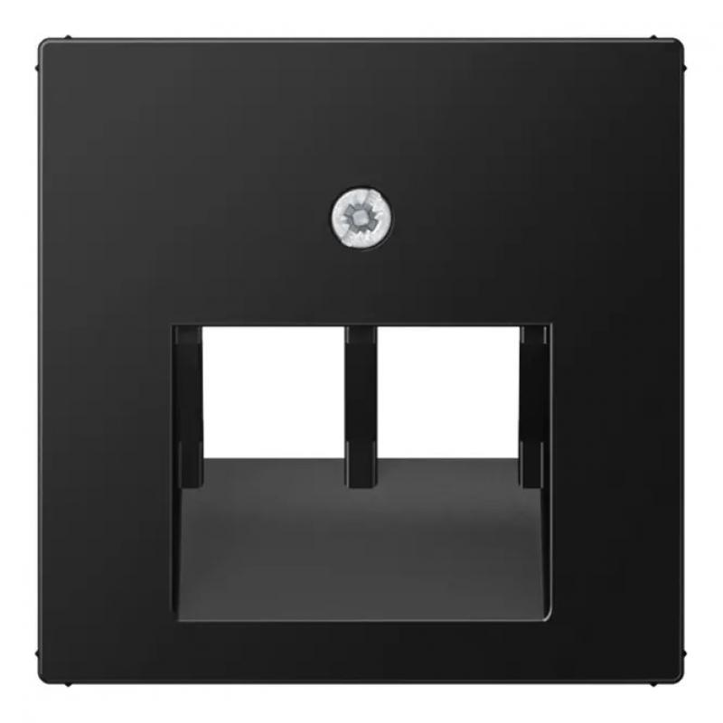 JUNG A 569-2 BFPLUA SWM Abdeckung 2fach für IAE/UAE-Anschlussdosen graphitschwarz matt