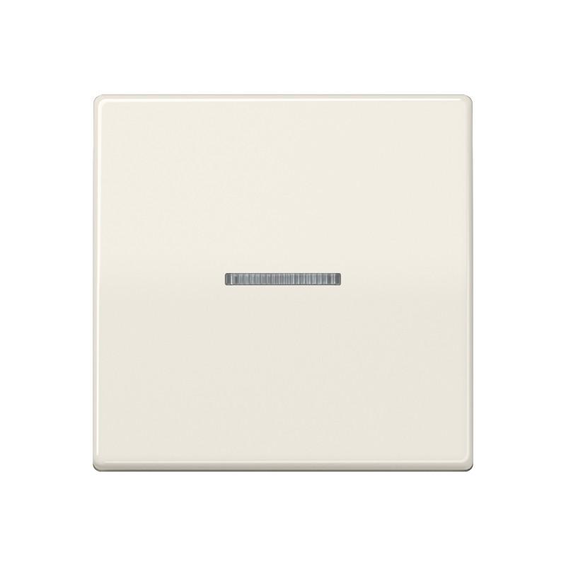 JUNG HOME Taster 1fach mit Lichtleiter, weiß (Ivory) BT AS 17101
