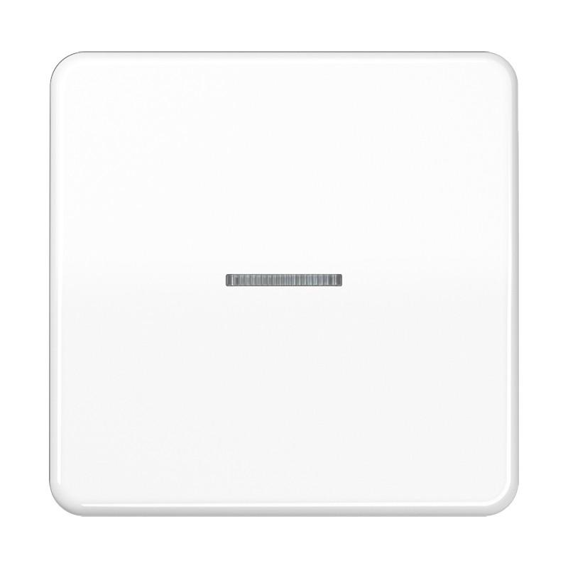 JUNG HOME Taster 1fach mit Lichtleiter, alpinweiß BT CD 17101 WW