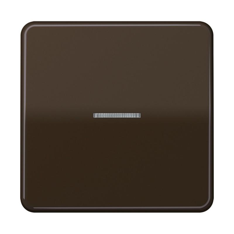 JUNG HOME BT CD 17101 BR Taster 1fach, mit Lichtleiter, braun