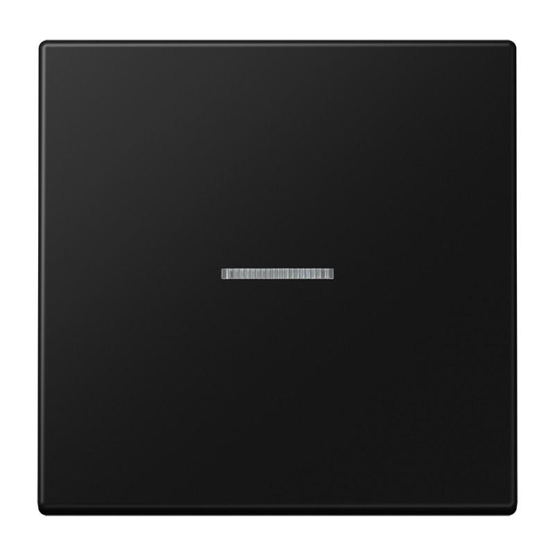 JUNG HOME BT LS 17101 SWM Taster 1fach, mit Lichtleiter, graphitschwarz matt
