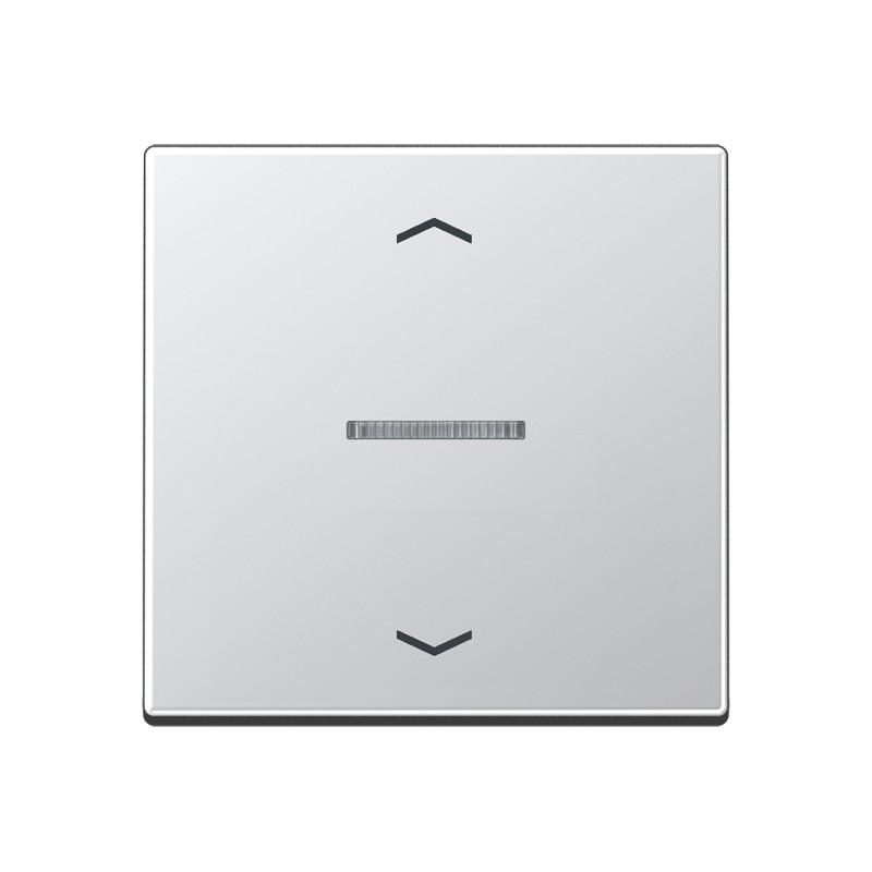 JUNG HOME Taster 1fach, mit Pfeilsymbolen und Lichtleiter, aluminium BT A 17101 P AL
