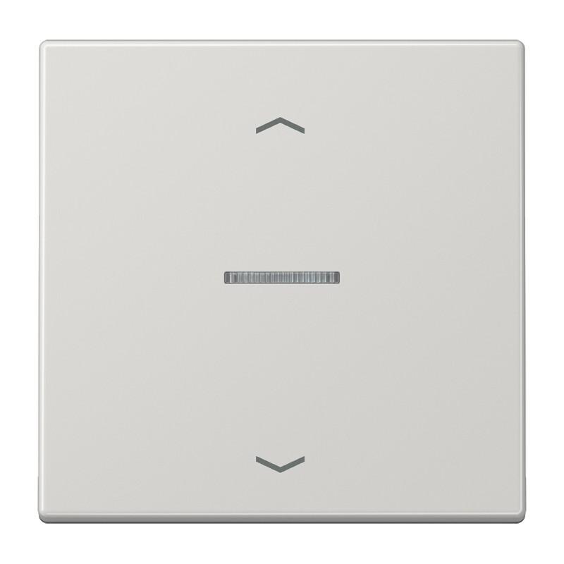 JUNG HOME BT LS 17101 P LG Taster 1fach, mit Pfeilsymbolen und Lichtleiter, lichtgrau
