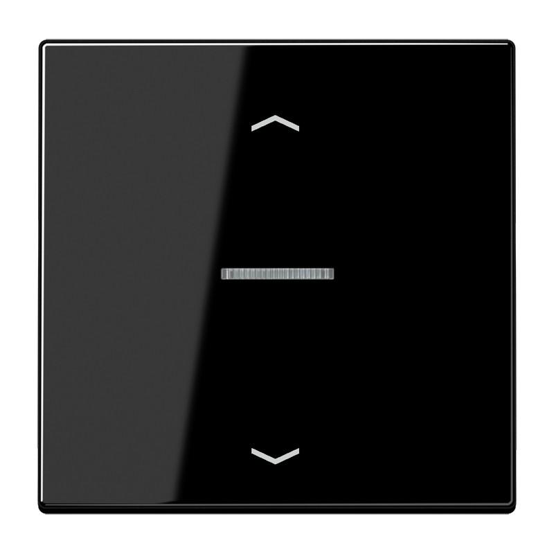 JUNG HOME BT LS 17101 P SW Taster 1fach, mit Pfeilsymbolen und Lichtleiter, schwarz