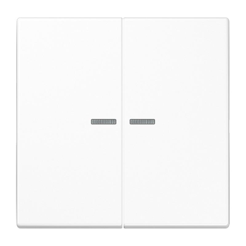 JUNG HOME Taster 2fach, alpinweiß BT LS 17102 WW