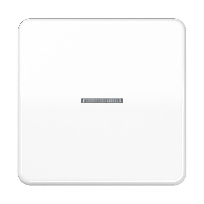 JUNG CD 590 KO5 WW Wippe 1fach mit Lichtleiter alpinweiß