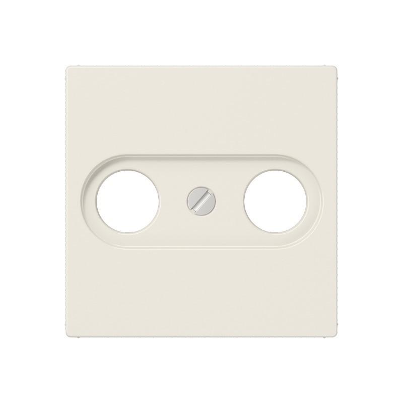 JUNG A 561 PLTV Abdeckung 1fach für Antennendosen cremeweiß 55 x 55 mm