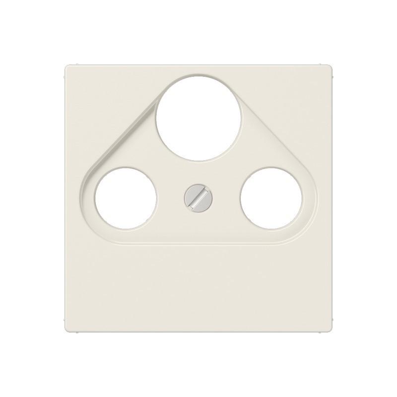 JUNG A 561 PLSAT Abdeckung 1fach für SAT-TV-FM-Dosen cremeweiß 55 x 55 mm