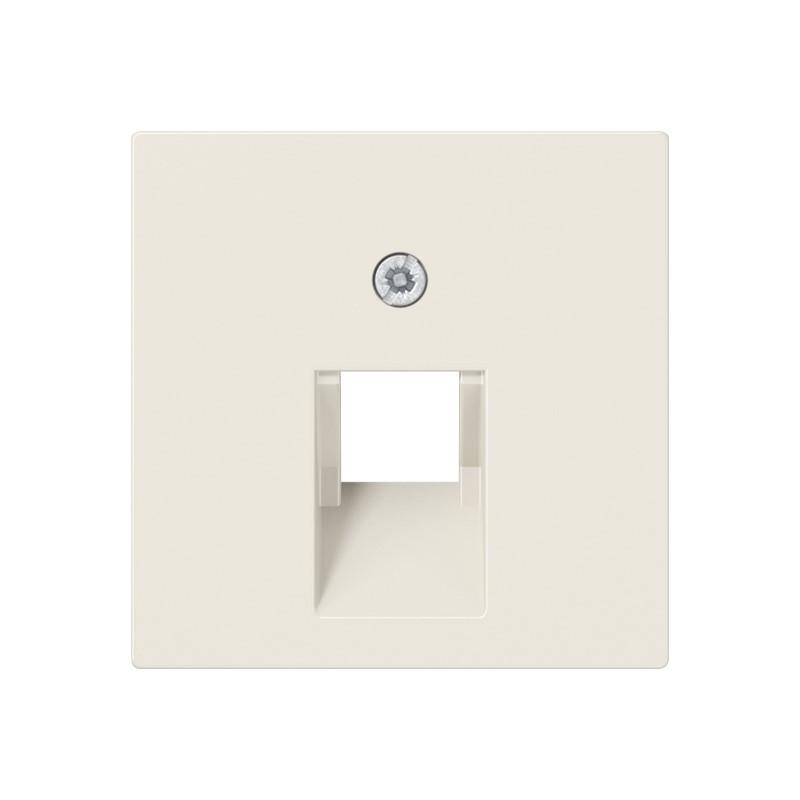 JUNG A 569-1 PLUA Abdeckung 1fach für IAE/UAE-Anschlussdosen cremeweiß 55 x 55 mm