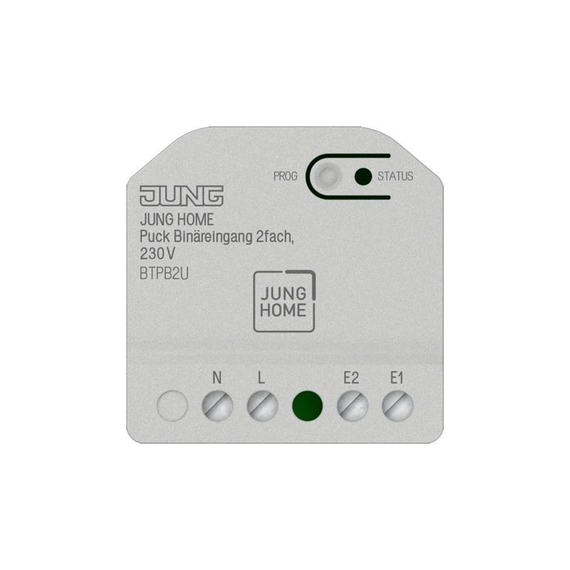 JUNG HOME Puck Binäreingang 2fach, 230 V BT P B2 U