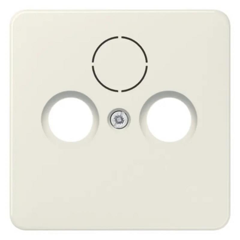 JUNG 561 SAT Abdeckung für Universal-Sat/BK-Dosen 1fach weiß (ivory) CD