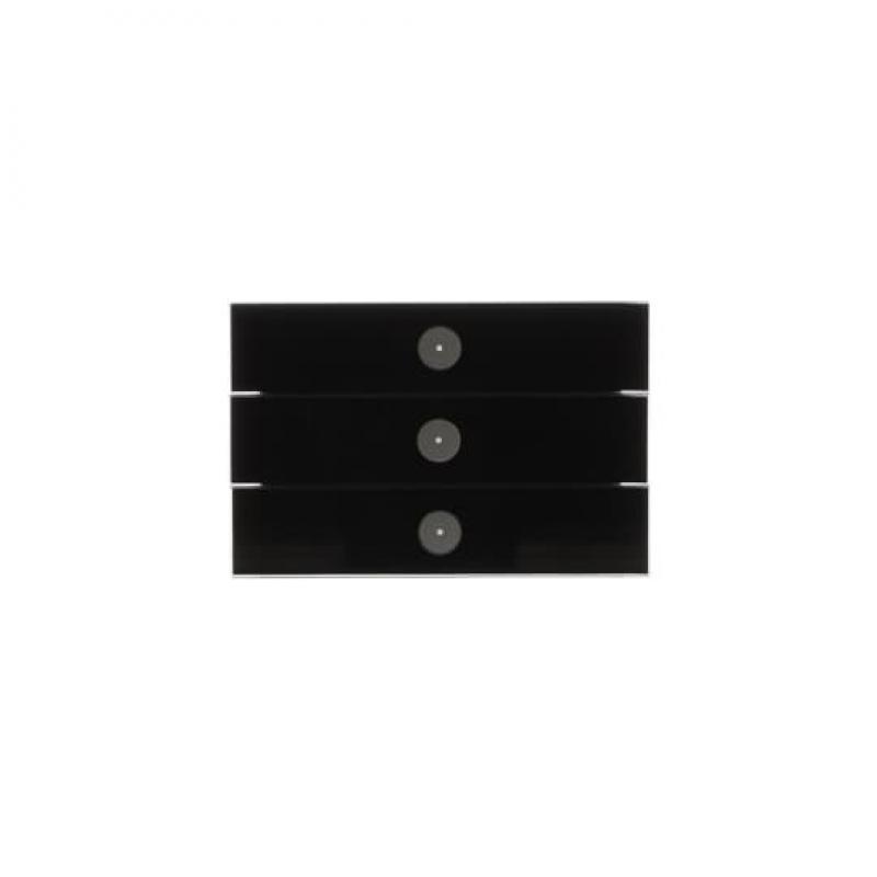 ABB 6342-825-101-500 PB/U3.3.1,priOn Bedienteil, 3-fach, schwarzglas