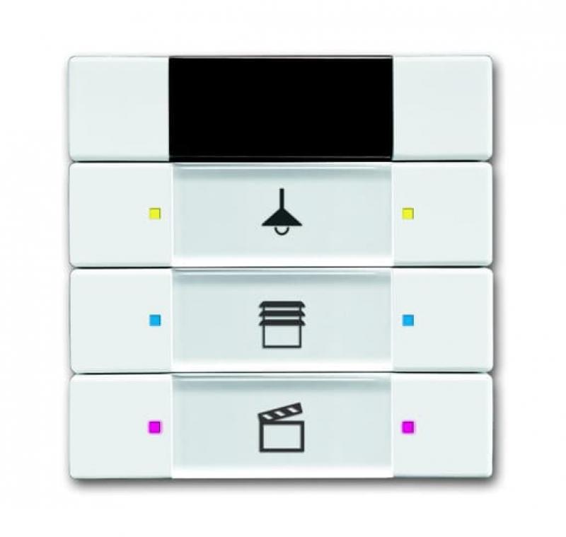 ABB 6129/01-84-500 SBI/U3.1.1, Solo, Bedienteil mit IR, 3-fach, weiß