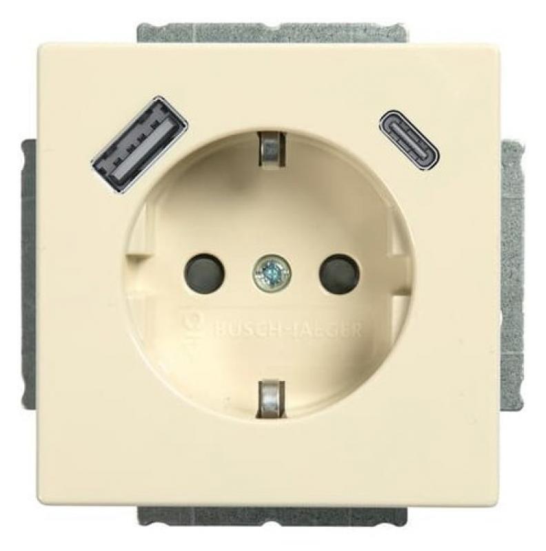 Busch-Jaeger 20 EUCB2USBAC-82 SCHUKO®-/USB-A+C Steckdose
