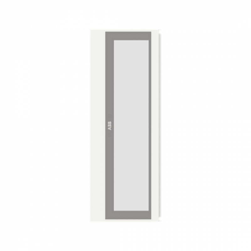ABB STRIEBEL & JOHN RZT512LA Transparente Tür 5FB/12RE Li, montiert am Schrank, Zubehör TriLine Schrankserie