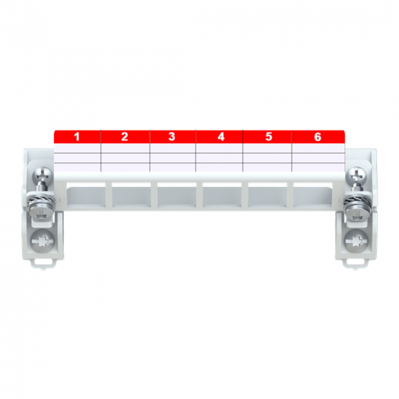 ABB STRIEBEL & JOHN ZE335 Patchpanel 6 fach, leer, Keystone