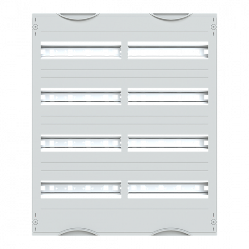 ABB STRIEBEL & JOHN 2V0A Reiheneinbaugeräte-Modul, Reihenabstand 125mm, 4RE/BH0, 2FB Modul montiert auf EDF-Profil
