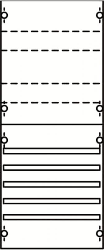 ABB STRIEBEL & JOHN 1V02A Sammelschienen-Modul, Sammelschienen-System, Klemmen, 4RE/BH0, 1 FB Modul montiert auf EDF-Profil