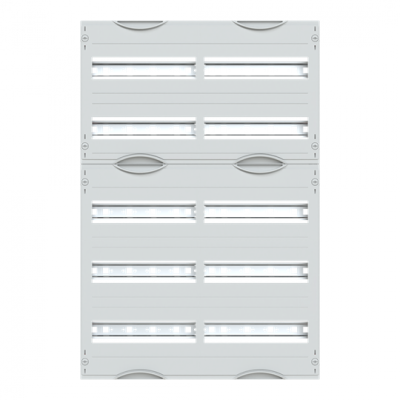 ABB STRIEBEL & JOHN 2V1A Reiheneinbaugeräte-Modul, Reihenabstand 125mm, 5RE/BH1, 2FB Modul montiert auf EDF-Profil