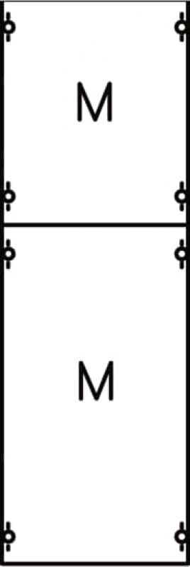 ABB STRIEBEL & JOHN 1M1A Montageplatten-Modul, 5RE/BH1, 1 FB, Modul montiert auf EDF-Profil