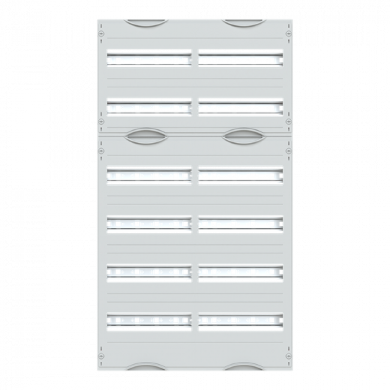 ABB STRIEBEL & JOHN 2V2A Reiheneinbaugeräte-Modul, Reihenabstand 125mm, 6RE/BH2, 2FB Modul montiert auf EDF-Profil