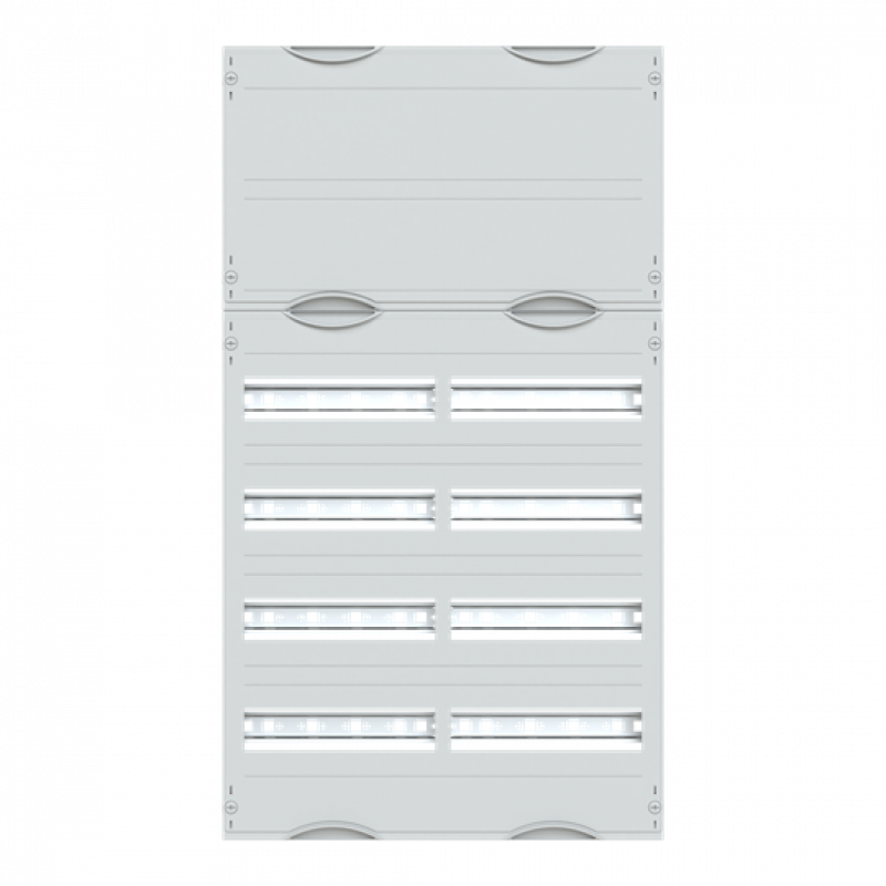 ABB STRIEBEL & JOHN 2V2KA Reiheneinbaugeräte-Modul, Reihenabstand 125mm, 6RE/BH2, 2FB Modul montiert auf EDF-Profil