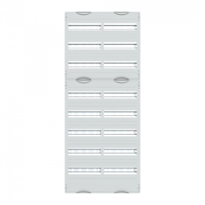ABB STRIEBEL & JOHN 2V4A Reiheneinbaugeräte-Modul, Reihenabstand 125mm, 8RE/BH4, 2FB Modul montiert auf EDF-Profil