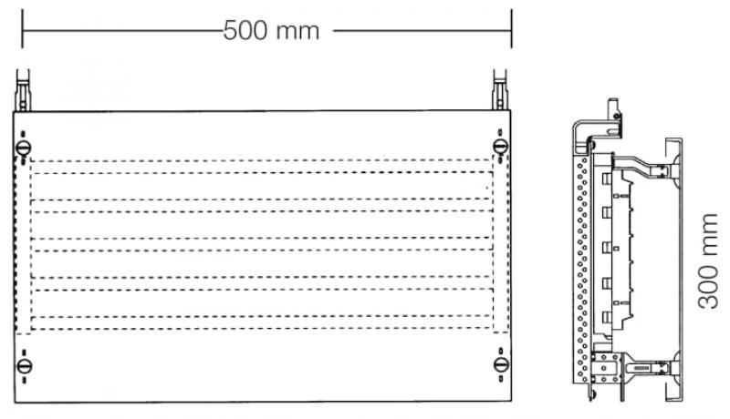 ABB STRIEBEL & JOHN ED62SA Kombi-Set SS-System 2RE / BH000, 2FB Kombi-Set, montiert auf EDF-Profil