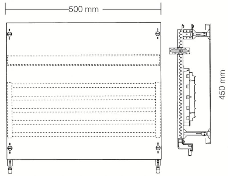 ABB STRIEBEL & JOHN ED92SA Kombi-Set SS-System 3RE / BH00, 2FB Kombi-Set, montiert auf EDF-Profil