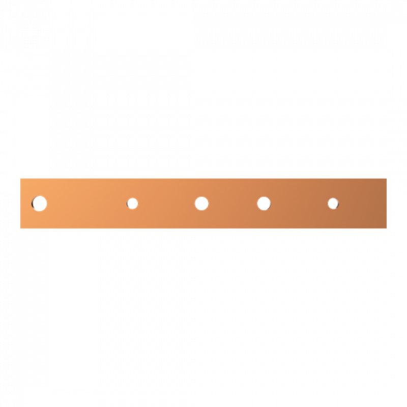 ABB STRIEBEL & JOHN ZXM1070 CU-Schiene 40x10 mm, L:298mm, Kupferschiene, montiert