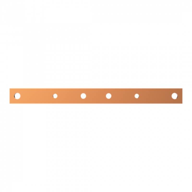 ABB STRIEBEL & JOHN ZXM1104 CU-Schiene 30x10 mm, L:350 mm, Kupferschiene, montiert
