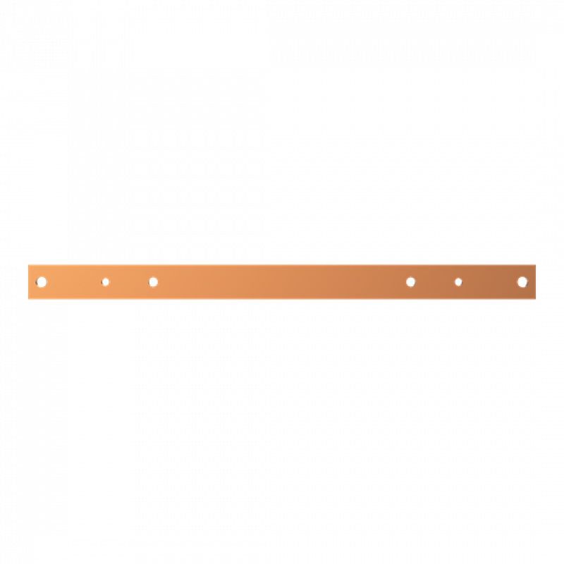 ABB STRIEBEL & JOHN ZXM1111 CU-Schiene 40x10 mm, L:600 mm, Kupferschiene, montiert