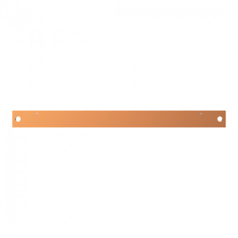 ABB STRIEBEL & JOHN ZX1032 CU-Schiene 40x10 mm, L:496mm, Kupferschiene, lose Lieferung