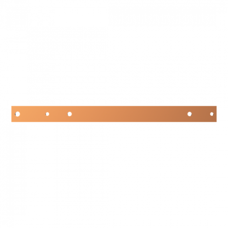 ABB STRIEBEL & JOHN ZX1071 CU-Schiene 40x10 mm, L:548mm, Kupferschiene, lose Lieferung