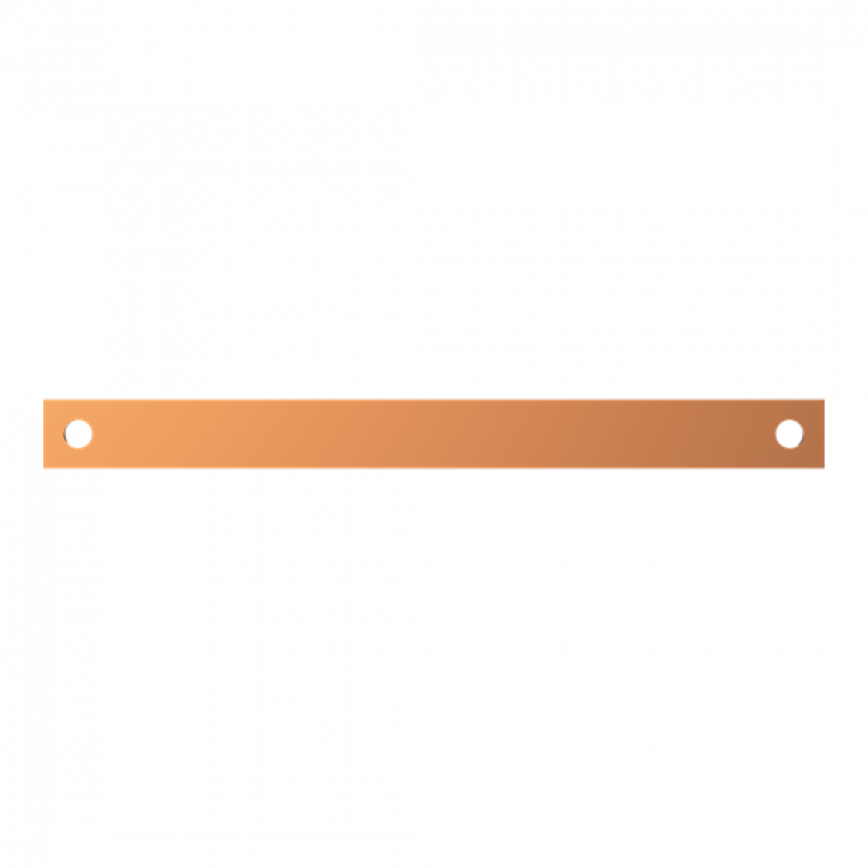 ABB STRIEBEL & JOHN ZX1098 CU-Schiene 30x5 mm, L:350 mm, Kupferschiene, lose Lieferung