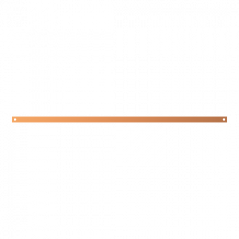 ABB STRIEBEL & JOHN ZX1101 CU-Schiene 30x5 mm, L:1100 mm, Kupferschiene, lose Lieferung