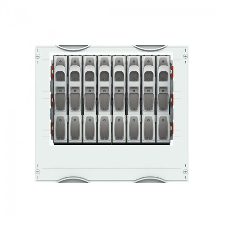 ABB STRIEBEL & JOHN MD252B Sammelschienensystem-Modul 3RE / 2FB, mit NH00-Lasttrennleisten CombiLine-Modul, montiert
