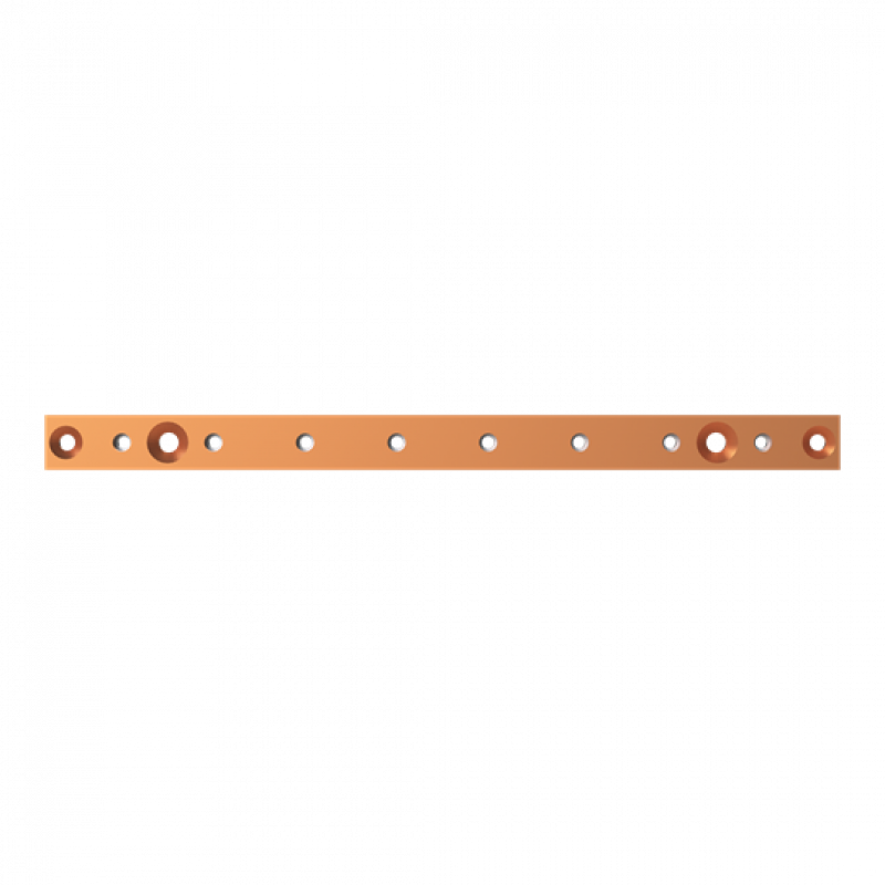 ABB STRIEBEL & JOHN ZXM1211 CU-Schienen 30x10 mm, L:434mm, Kupferschiene, montiert