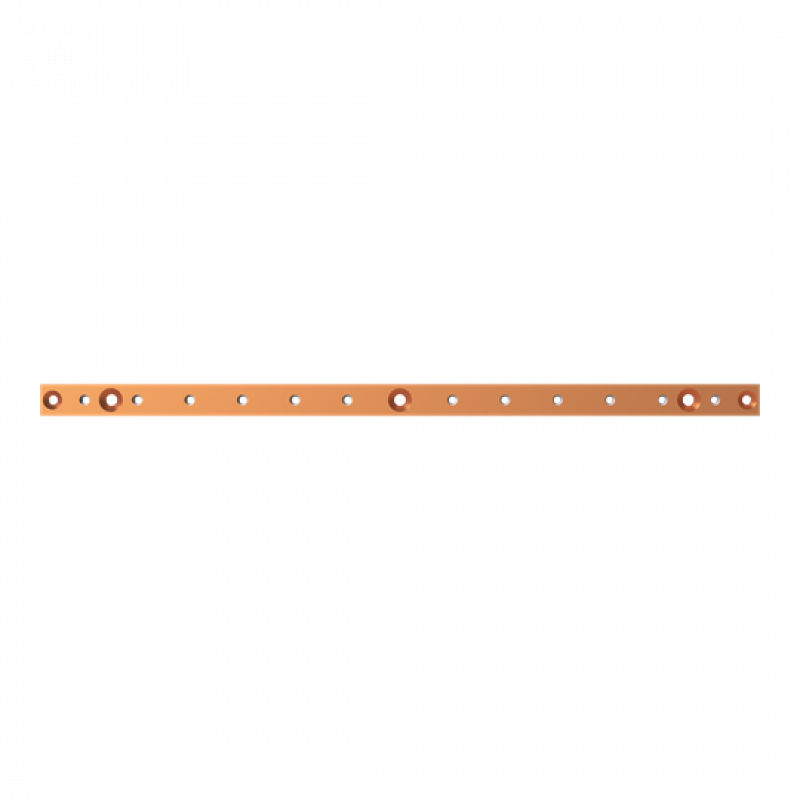ABB STRIEBEL & JOHN ZXM1212 CU-Schienen 30x10 mm, L:684mm, Kupferschiene, montiert