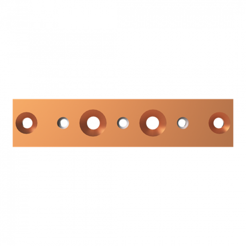 ABB STRIEBEL & JOHN ZXM1213 CU-Schienen 40x10 mm, L:184mm, Kupferschiene, montiert