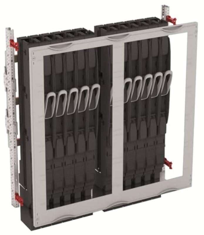 ABB STRIEBEL & JOHN MD21B NH-Lasttrennleisten-Modul 5RE / 2FB, incl. 4x NH1 Leisten CombiLine-Modul, montiert