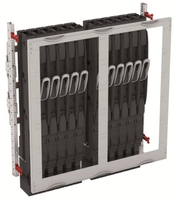 ABB STRIEBEL & JOHN MD300HB NH-Lasttrennleisten-Modul 5RE / 3FB, incl. 12x NH00 Leisten ZHBM CombiLine-Modul, montiert