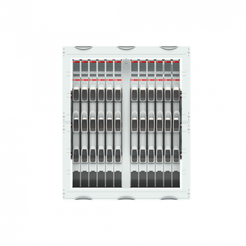 ABB STRIEBEL & JOHN MD300EB NH-Lasttrennleisten-Modul 5RE / 3FB, incl. 12x NH00 Leisten EFM CombiLine-Modul, montiert