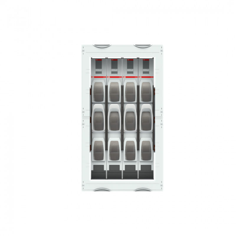 ABB STRIEBEL & JOHN MD21EB NH-Lasttrennleisten-Modul 6RE / 2FB, incl. 4x NH1 Leisten CombiLine-Modul, montiert