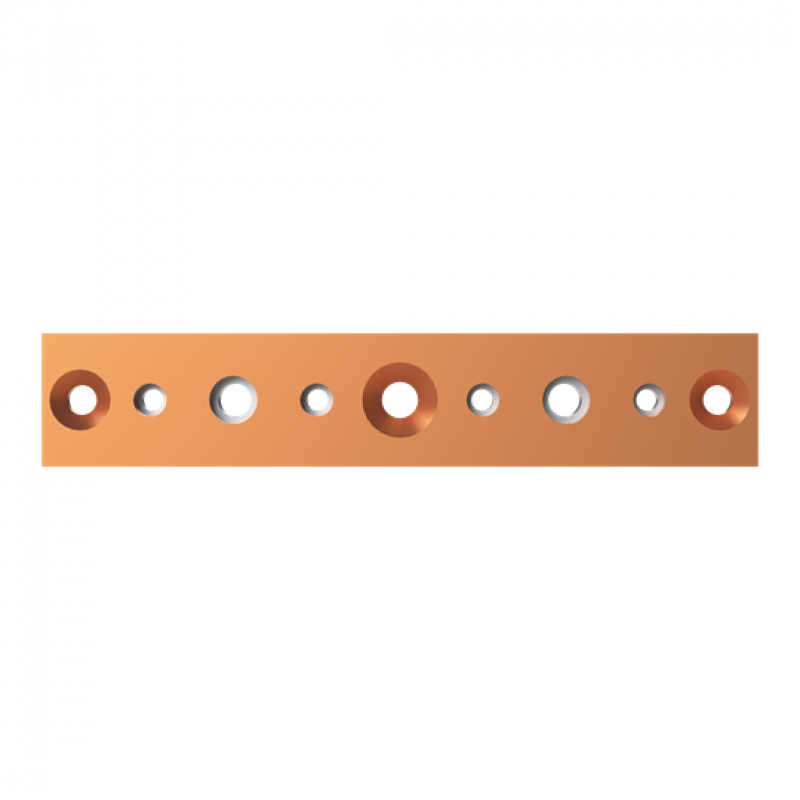 ABB STRIEBEL & JOHN ZX1226 CU-Schienen 40x10 mm, L: 215 mm, Kupferschiene, lose Lieferung