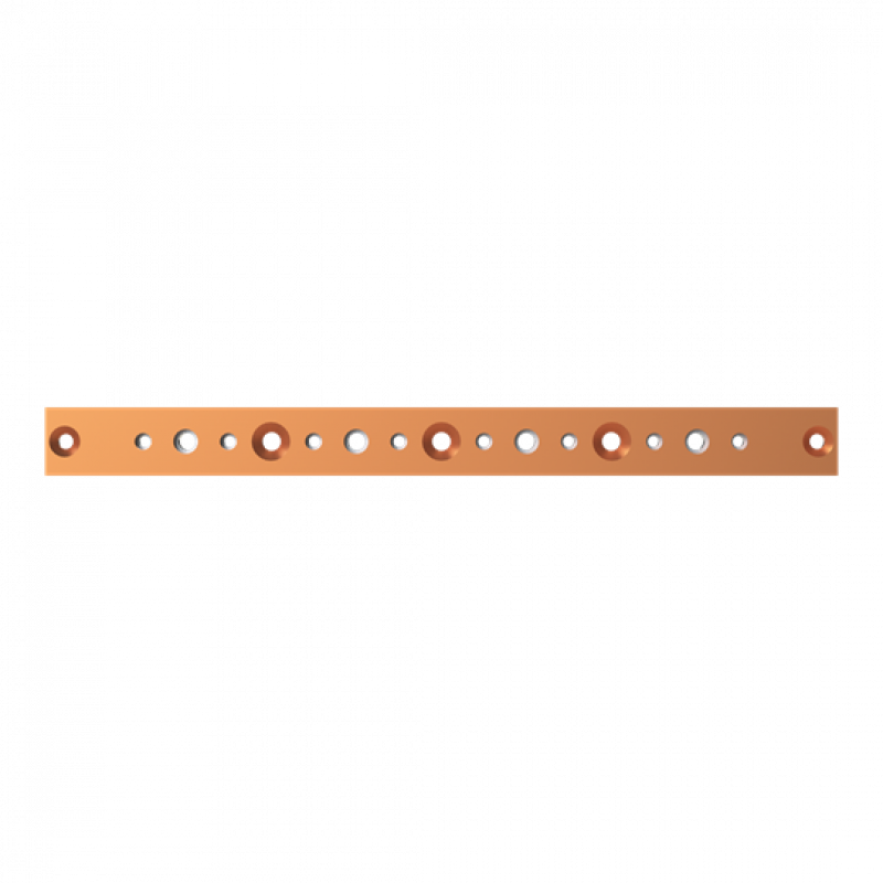 ABB STRIEBEL & JOHN ZXM1227 CU-Schienen 40x10 mm, L: 465 mm, Kupferschiene, montiert
