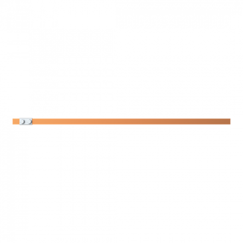ABB STRIEBEL & JOHN ZX2232 CU-Schiene 20x5 mm, L: 700+43mm, Kupferschiene, lose Lieferung