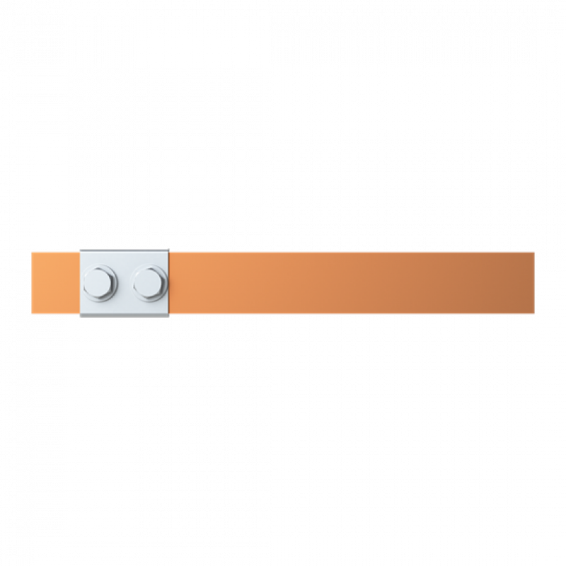 ABB STRIEBEL & JOHN ZX2242 CU-Schiene 30x5 mm, L: 200+43mm, Kupferschiene, lose Lieferung