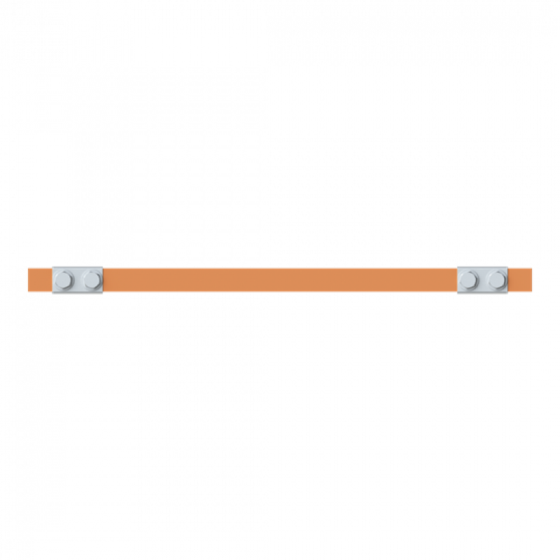 ABB STRIEBEL & JOHN ZX2325 CU-Schiene 20x5 mm, L: 43+345+43, Kupferschiene, lose Lieferung