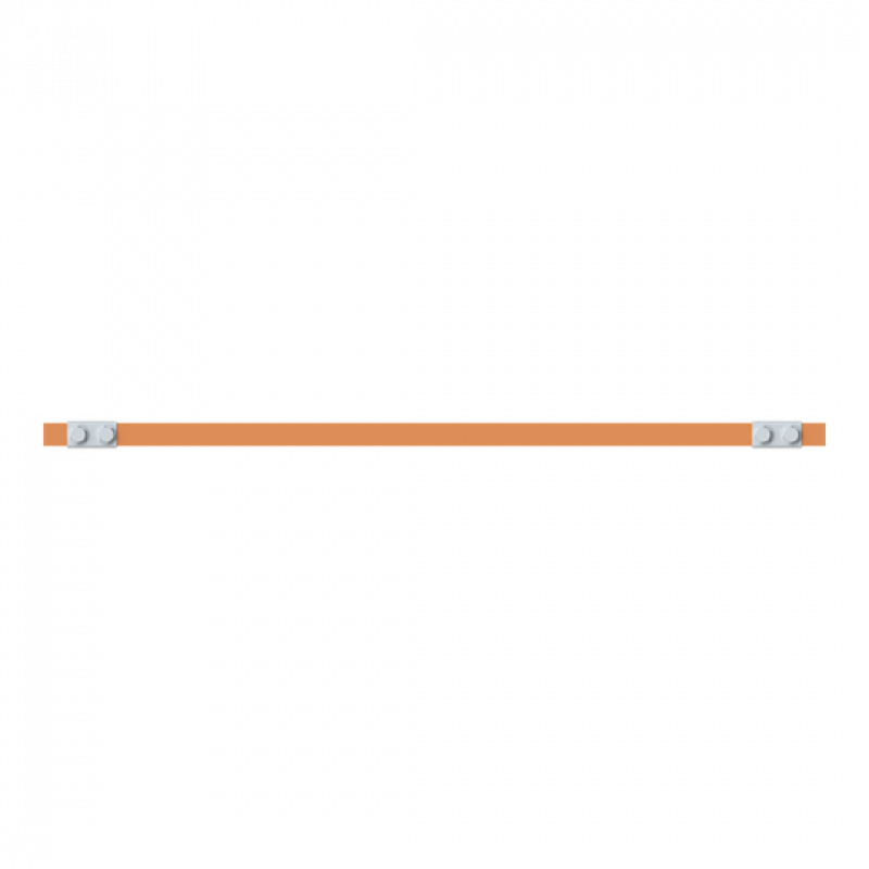 ABB STRIEBEL & JOHN ZX2326 CU-Schiene 20x5 mm, L: 43+595+43, Kupferschiene, lose Lieferung